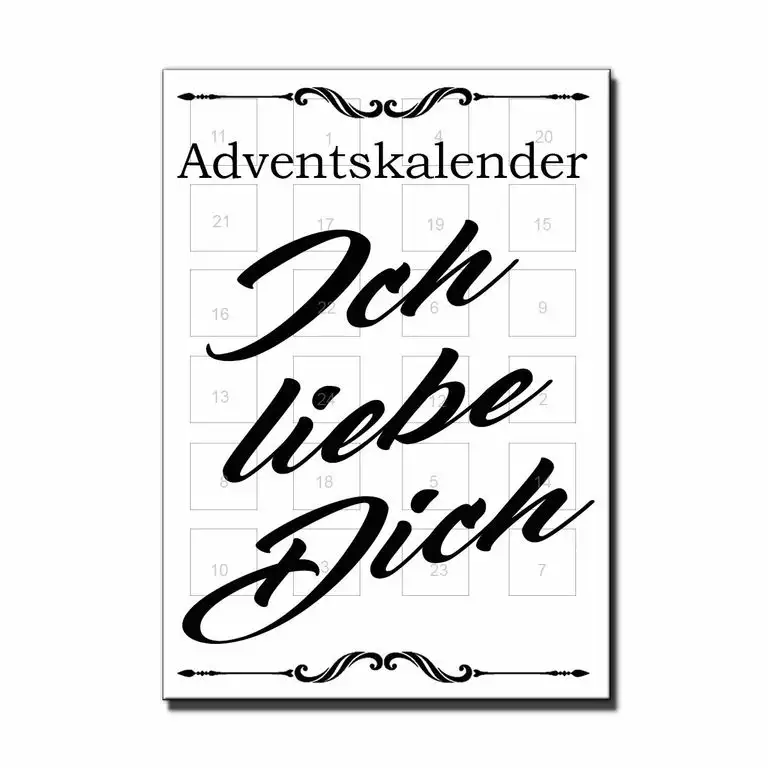 Lieblingsmensch Adventskalender - Ich liebe Dich