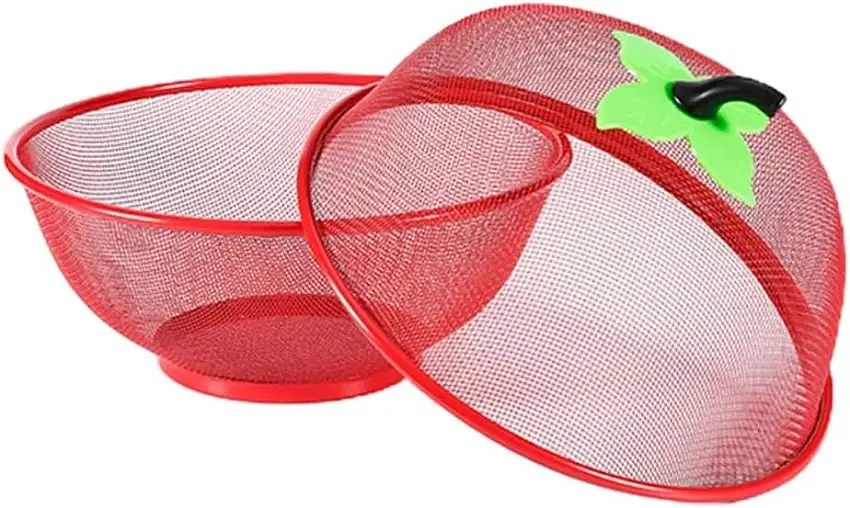 GJRFYJ Küchenzubehör Obstschale Schüssel Eisenmaterial (Color : A, Size : 23 * 26cm)