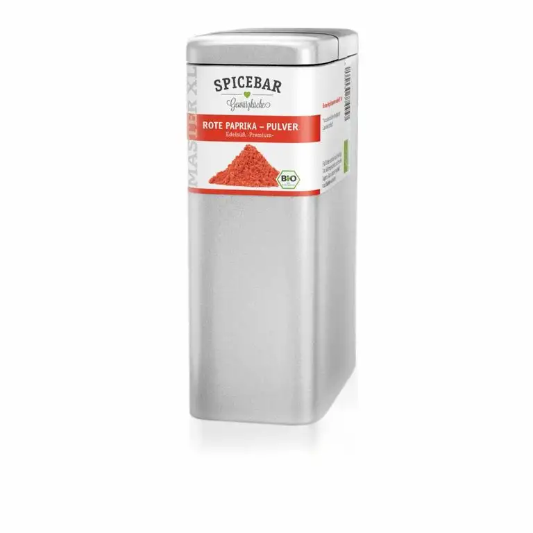 Paprika Edelsüß Pulver in Premium Bio Qualität, 450g im Profi-Streuer