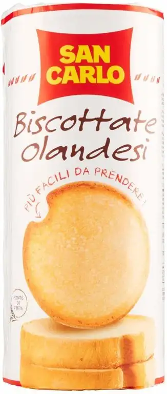 6x San Carlo Fette Biscottate olandesi Zwieback kekse gebackenem Brot 125 g
