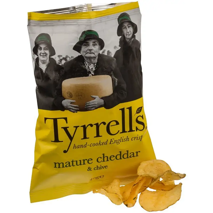 Tyrrells Chips Cheddar Cheese & Chive