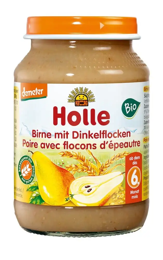 Holle Bio Birne mit Dinkelflocken (2 x 190 gr)