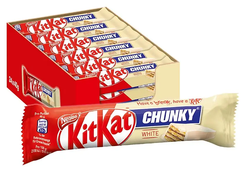 Nestlé KitKat Chunky White Schokoriegel mit weißer Schokolade (24 x 40g)