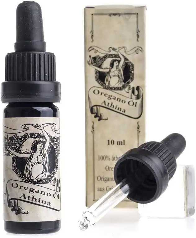 Athina Oregano Öl ätherisches Oreganoöl Origanum vulgare hirtum aus Griechenland 80% Carvacrol 1 X 10 ml