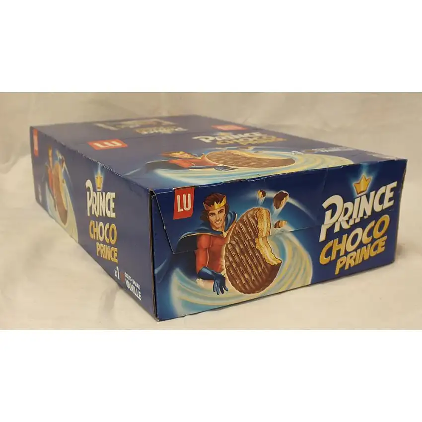LU Prince Choco goût Vanille 20 x 28,5 g Packung je zwei pro Packung (Prinzen-Keks mit Vanillecreme-Füllung und Schokoladenummantellung)