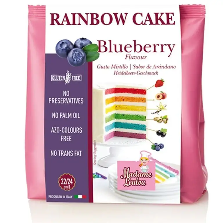 Rainbow Cake Blueberry /Heidelbeeren