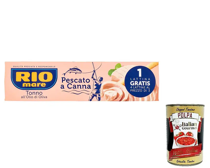 12x Rio mare Tonno all'Olio di Oliva Pescato a Canna Mit der Rute gefangener Thunfisch in Olivenöl 80 g