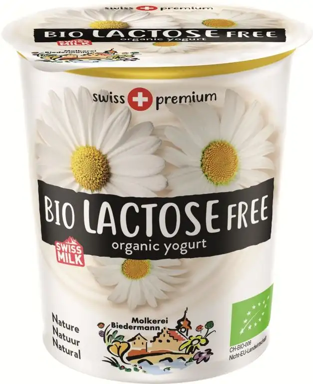 Molkerei Biedermann Bio Bio Jogurt lactosefrei Nature (6 x 200 gr)