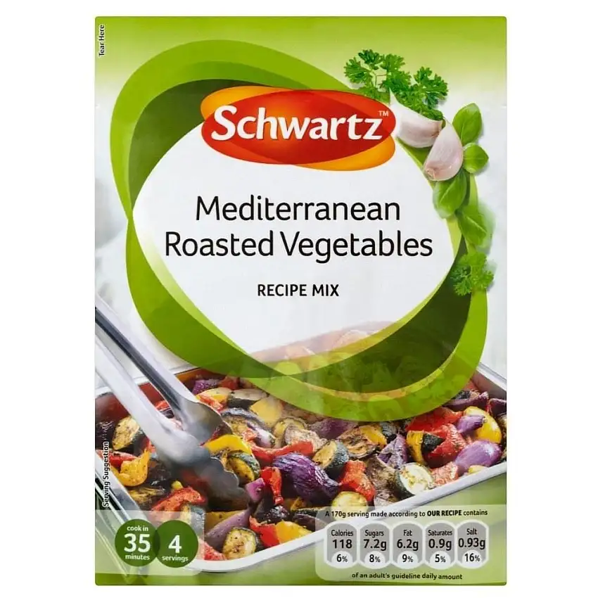Schwartz Mediterranen Ofengemüse Rezept -Mix (30 G)