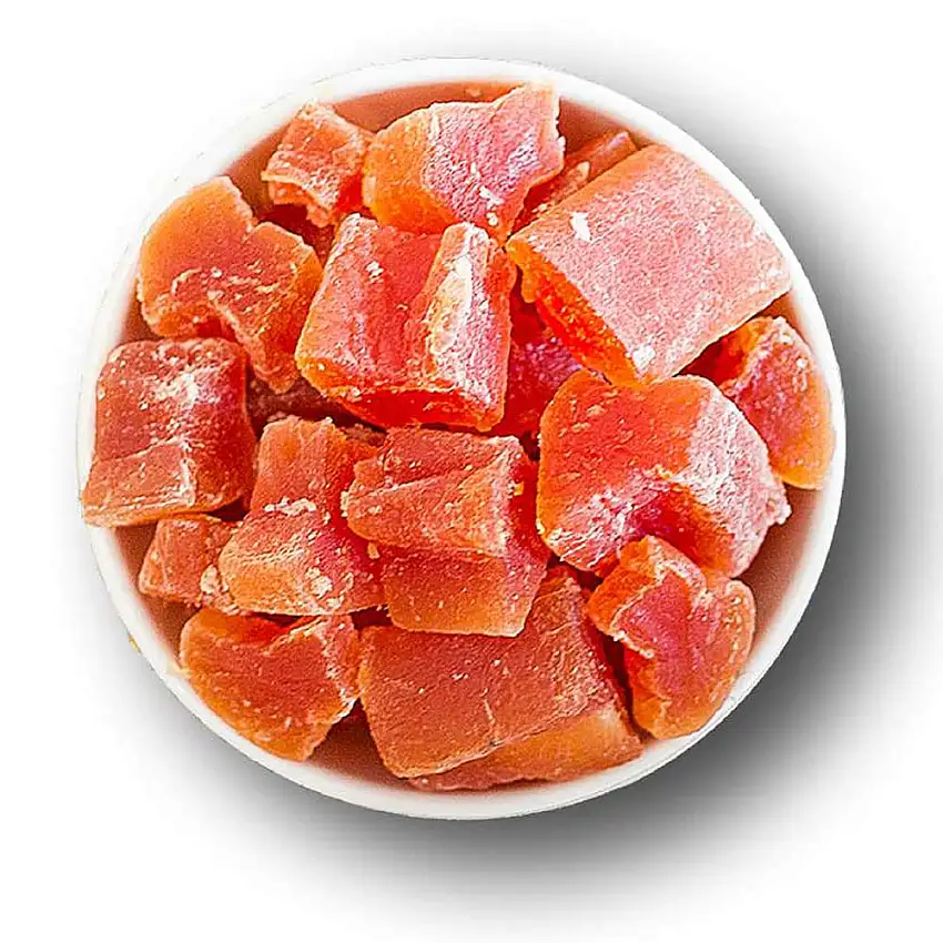 1001 Frucht Papaya kandiert 1000 g I Trockenobst für Müsli I Exotische Trockenfrüchte ohne Zusätze I Feinkost - kandierte Früchte zum Backen I Fruchtsnack Müslizusatz