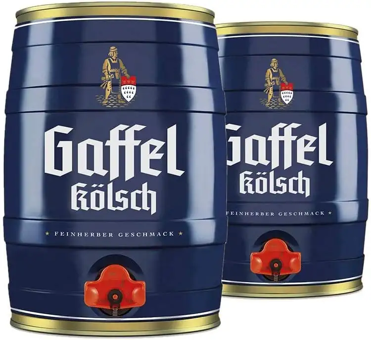 2 Partydosen Gaffel Kölsch a 5,0 Liter Orginal