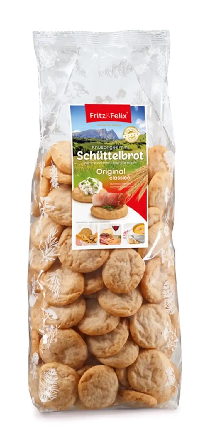 Mini Bauern Schüttelbrot mit Kümmel und Fenchel 350 gr. - Fritz & Felix