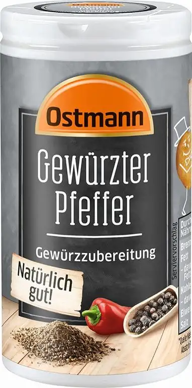 Ostmann gewürzter Pfeffer 40 g Gewürzubereitung aus kräftigem Pfeffer und aromatischem Paprika, Menge: 4 Stück