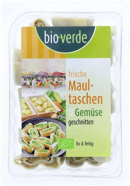 bio-verde Bio Schwäbische Maultaschen mit Gemüse-Füllung geschnitten (6 x 250 gr)