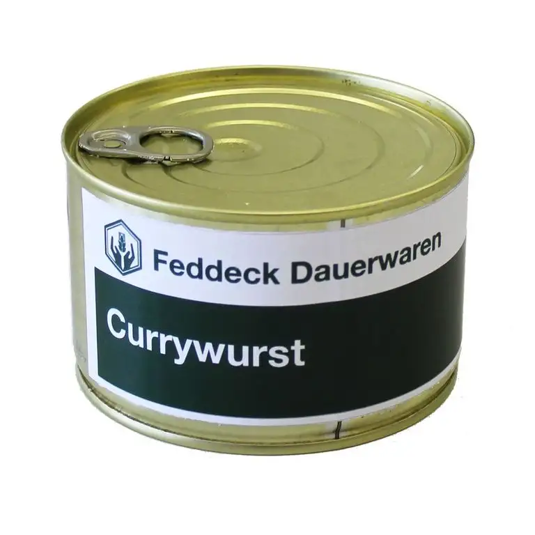 Fertiggericht Currywurst in der Dose 400 Gramm
