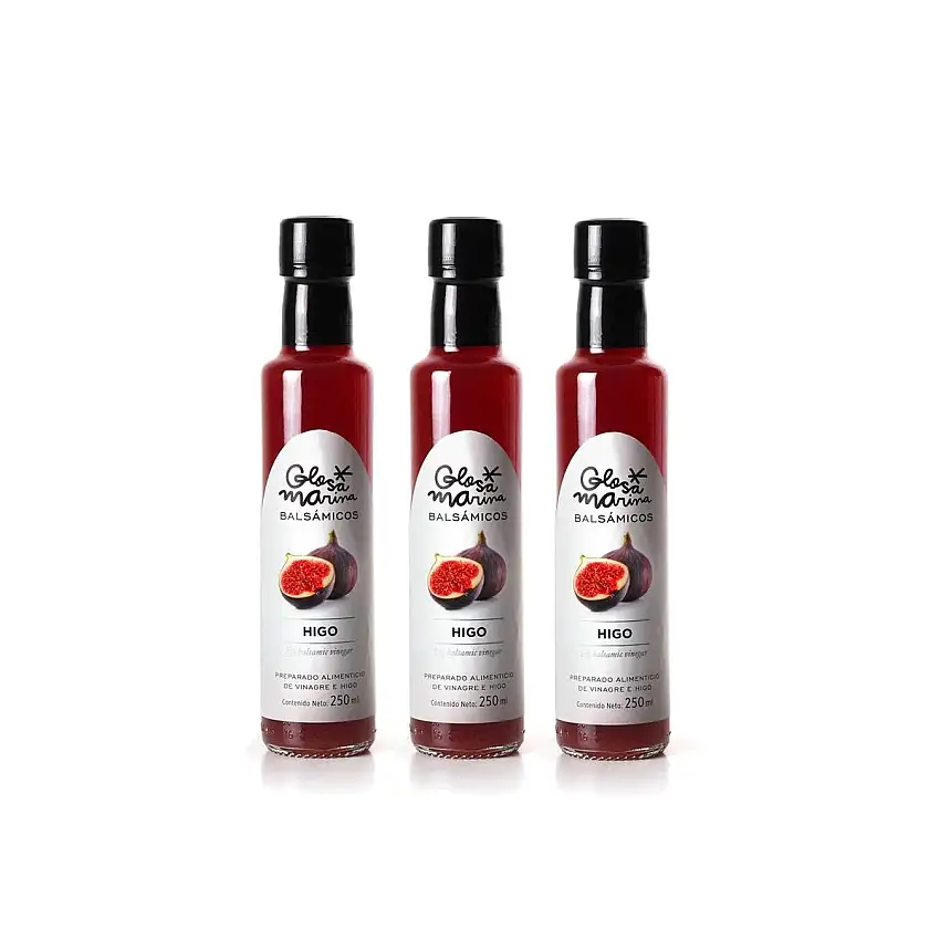 GLOSA MARINA 3er Paket *HIGO* Crema Balsámica de Higo - Balsamico Essig Creme Feige (3 x 250ml)
