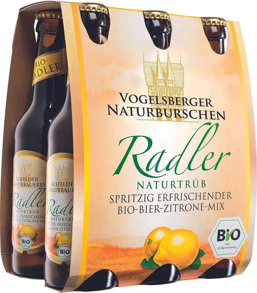 Vogelsberger Naturburschen Bio Radler Naturtrüb MEHRWEG (6 x 330 ml)