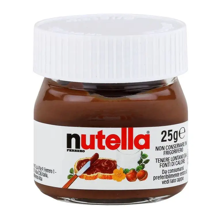 Nutella Mini Glas Ferrero Brotaufstrich Minigläser klein Schokolade 25 g kleine Packung