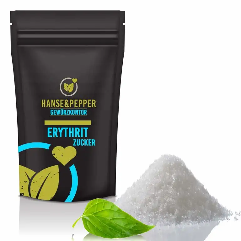 1kg Erythrit Zuckeraustauschstoff im wiederverschließbarem Aroma-Beutel - Plus Serie