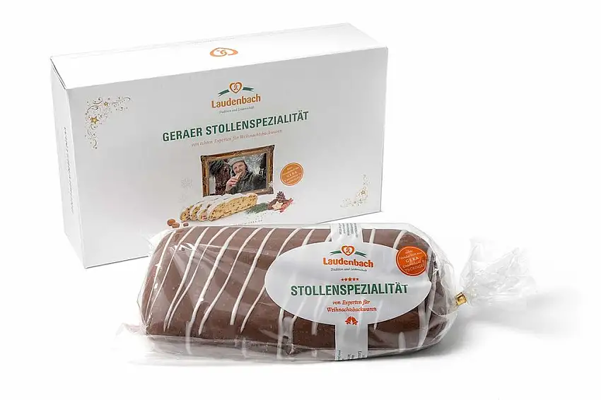 Original handgemachter Bratapfelstollen - täglich frisch gebacken in einer Thüringer Bäckerei I Inkl. schöner Geschenkverpackung