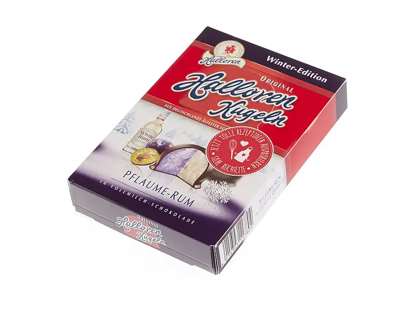 Halloren Schokoladenfabrik AG Halloren Kugeln Pflaume-Rum Winter Edition 125g