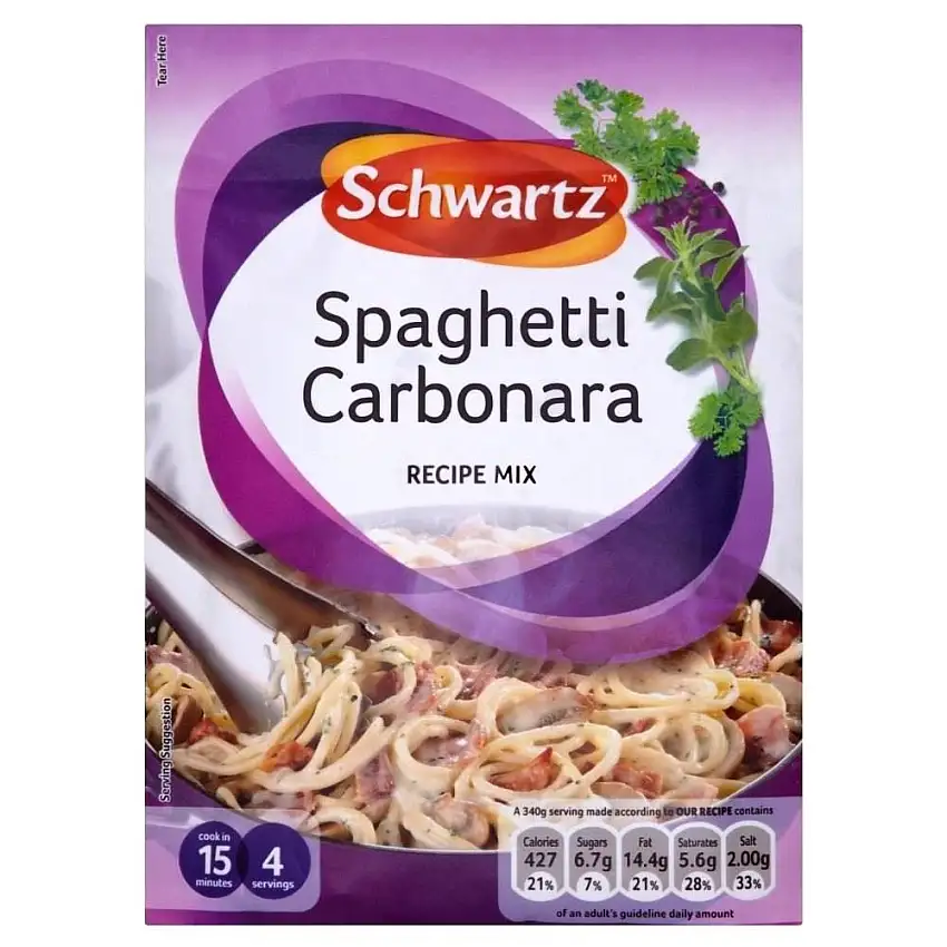 Schwartz Spaghetti Carbonara Rezept -Mix (32 G)