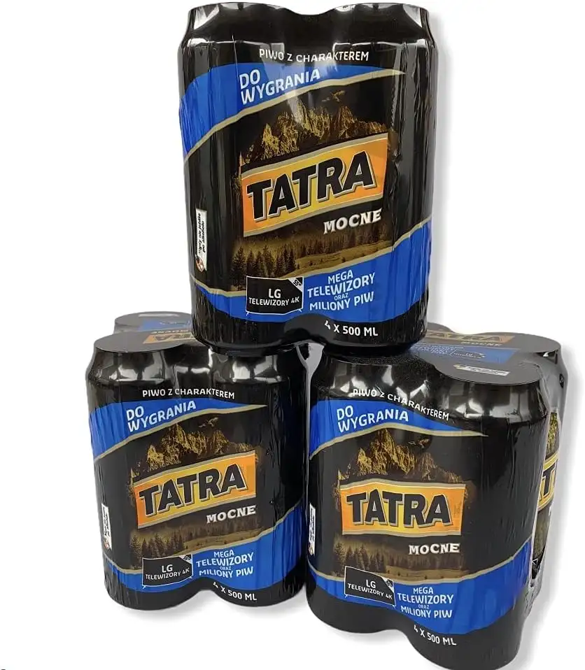 Tatra Starkbier mit 7% Alc. aus Polen helles Bock Bier, erhältlich als 12 und 24 Dosen