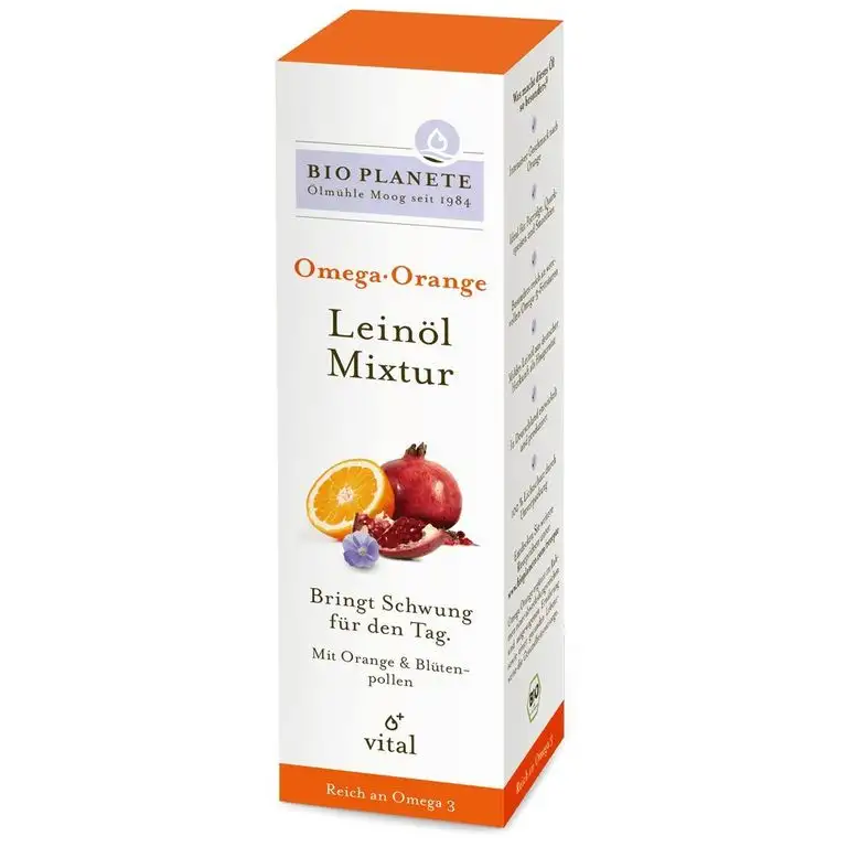 Bio Planete - Omega Orange Leinöl-Mixtur - 100 ml