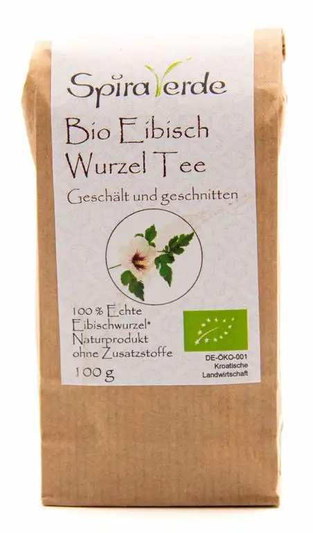 Spira Verde Bio Eibischwurzeltee Premium, geschält und geschnitten (100g)