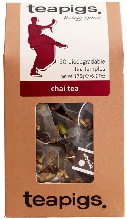 TEAPIGS Chai Tea 175 g (Pack of 1, Total 50 Tea Bags)