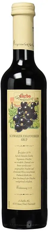 D'Arbo Schwarze Johannisbeere Sirup, 500 ml