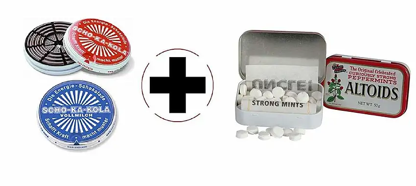 Scho-Ka-Cola 1 x Zartbitter | 1 x Vollmilch + Altoids Peppermint