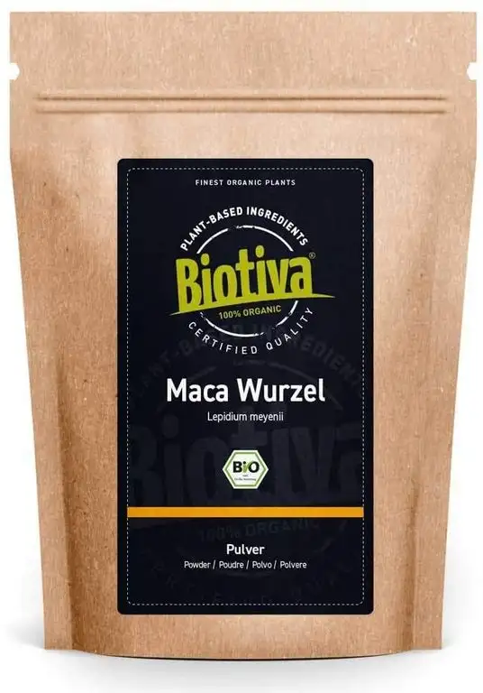 Maca Bio - 500g Pulver - Ohne Zusätze - Premium Bio-Qualität - Abgepackt und zertifiziert in Deutschland (DE-ÖKO-005) - Vegan