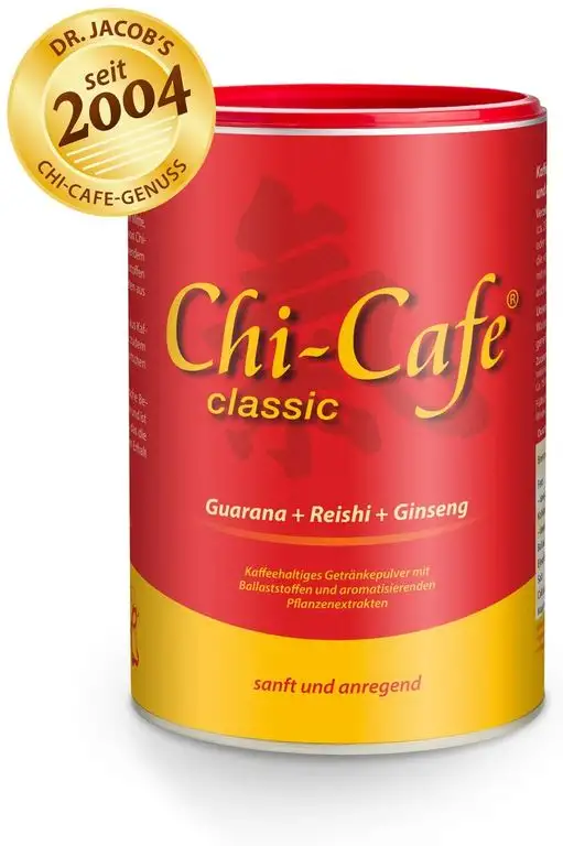 Chi-Cafe classic I 400 g kaffeehaltiges Getränkepulver mit Akazienfaser-Ballaststoffen I für eine gute Verdauung I mit Reishi-Pilz, Ginseng und Guarana I vegan, 66 Tassen