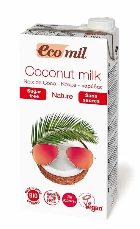 Ecomil | No Sugar Coconut Milk | 6 x 1l