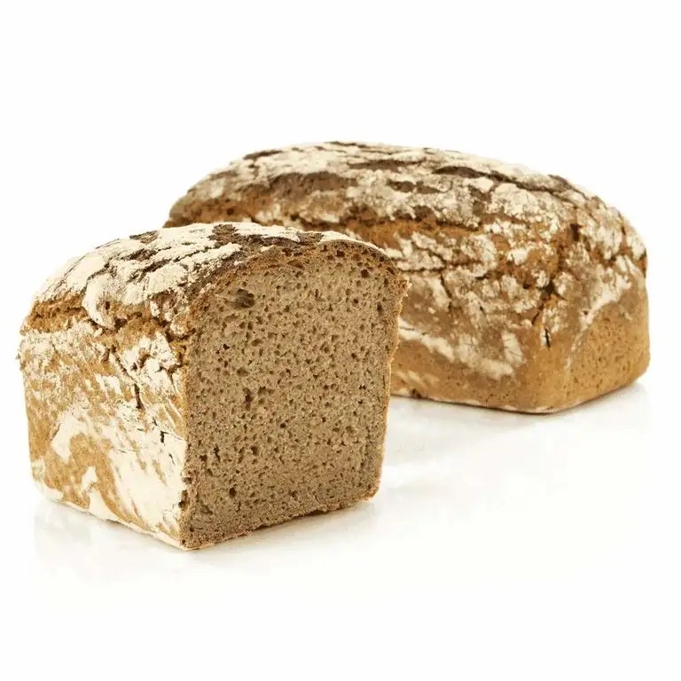 Vestakorn Handwerksbrot, Reines Roggenbrot 1kg - frisches Brot - 100% Roggen, Natursauerteig, selbst aufbacken in 10 Minuten