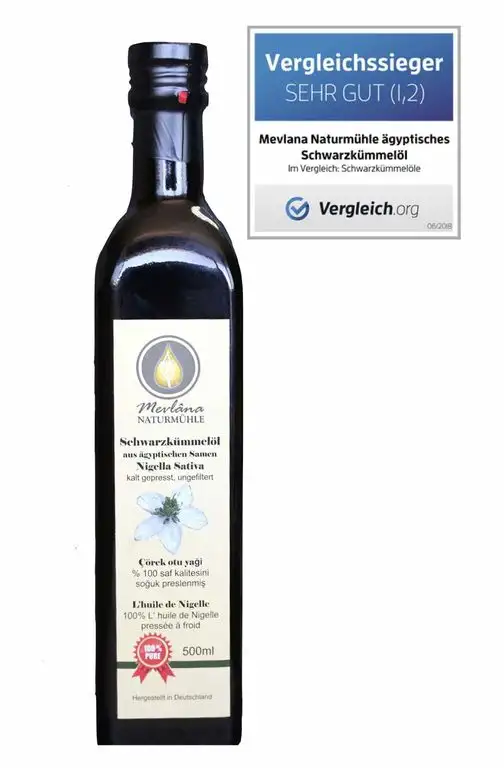 Mevlana 100% Naturreines Ägyptisches Schwarzkümmelöl 500 ml, UNGEFILTERT, EIGENE HERSTELLUNG