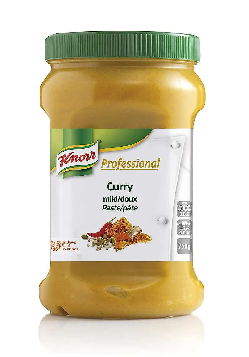 Knorr Professional Würzpaste Curry mild (natürlicher Geschmack, immer einsatzbereit) 1er Pack (1 x 750g)