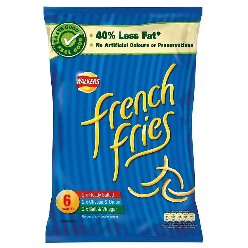 Wanderer Pommes Frites Französisch - Vielfalt (6X19G)