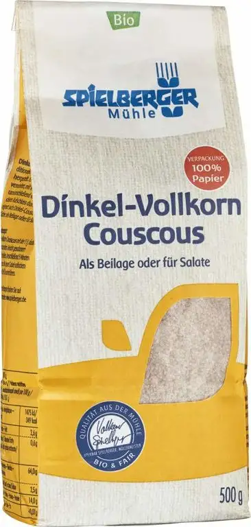 Spielberger Bio Dinkelvollkorn Couscous, kbA (1 x 500 gr)