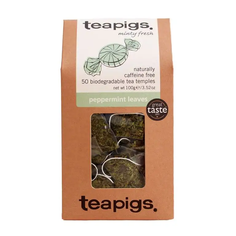 TEAPIGS Peppermint Leaves 100 g (Pack of 1, Total 50 Tea Bags)