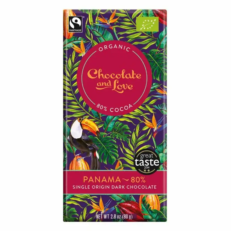 Chocolate and Love Bio Panama 80% - Dark Chocolate aus Panama (1 x 80 gr)