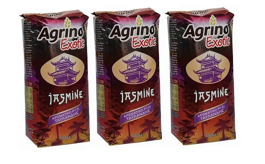 3x 500g Jasmin Reis von Agrino im Set - Duftreis thailändischer Jasminreis Yasmin Rice Thailand