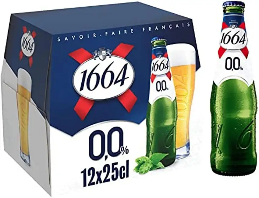 Kronenbourg 1664 Bier ohne Alkohol, 12 x 25 cl