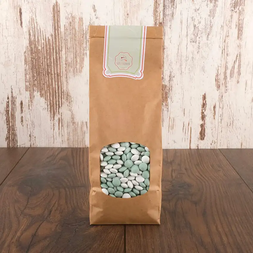 süssundclever.de® Bio Pfefferminz-Schokolinsen | 500 g | vegan | 50% Kakao | plastikfrei abgepackt in ökologisch-nachhaltiger Bio-Verpackung