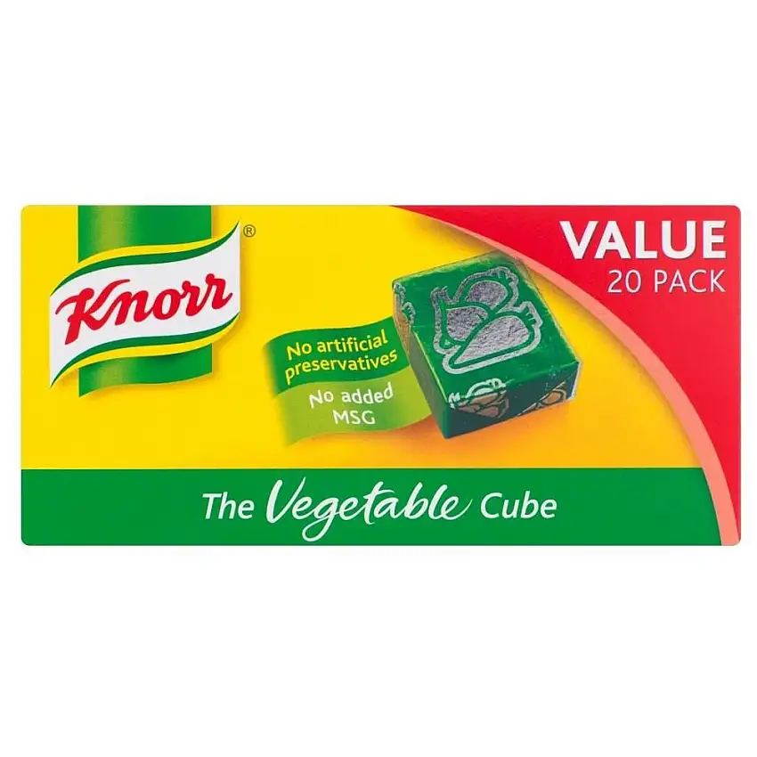 Knorr Cubes Lizenz Gemüse (20x10g) - Packung mit 2