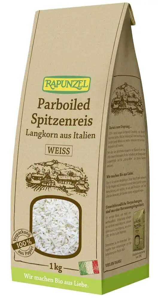 Rapunzel Bio Parboiled Spitzenreis Langkorn weiß (6 x 1 kg)