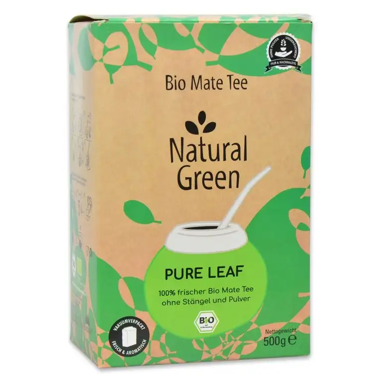 Bio Mate Tee Delicatino ● Natural Green ● 500g lose grüne Mateblätter ● Premium Qualität ● ungeräuchert ● mild und frisch