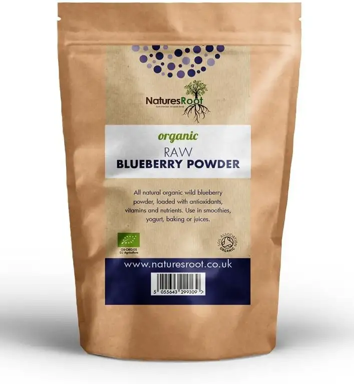 Natures Root BIO Blaubeerenpulver 60g - Pulver | Heidelbeeren | Blaubeeren | gemahlen | Beste Qualität