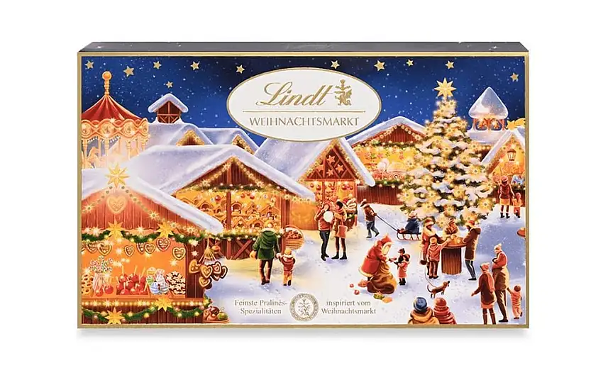 Lindt & Sprüngli Weihnachts-Markt Pralinés, 1er Pack (1 x 200 g)